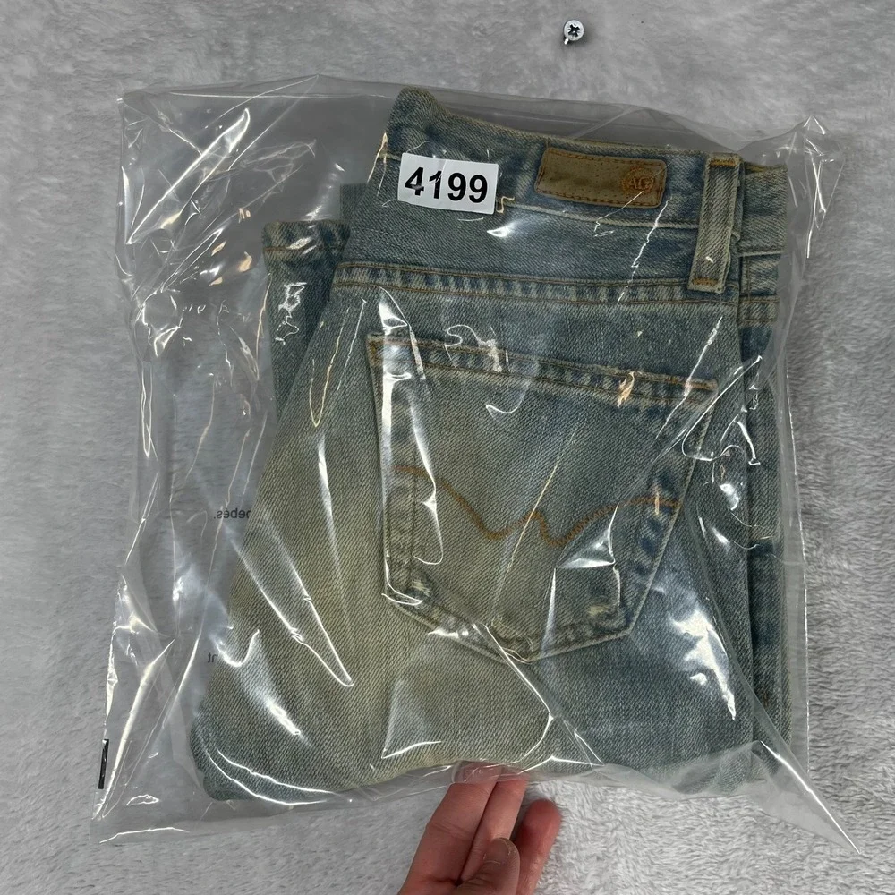 AG Adriano Goldschmied Bootcut Jeans Women's Blue Denim Classic USA Made - 26X33